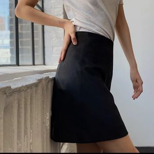 Aritzia Babaton modern mini skirt in black